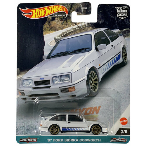 Машинка Hot Wheels Premium 87 Ford Sierra Cosworth машинка hot wheels premium car culture премиальная 80 dodge macho power wagon fpy86 fyn73