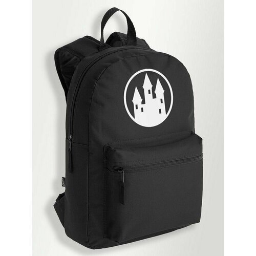 Черный школьный рюкзак с принтом игры Castlevania Lord of Shadow - 341