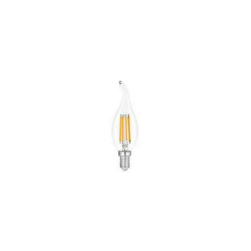 Светодиодная LED лампа General филамент свеча на ветру E14 15W 4К 35x98 (нитевидная), проз GLDEN-CWS-15-230-E14-4500 661426 (упаковка 12 штук)