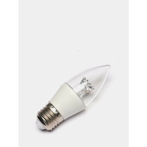 Светодиодная лампа энергосберегающая без мерцания E14 E27 свеча 5w тип цоколя Е27, свет теплый свет, форма лампы свеча на ветру
