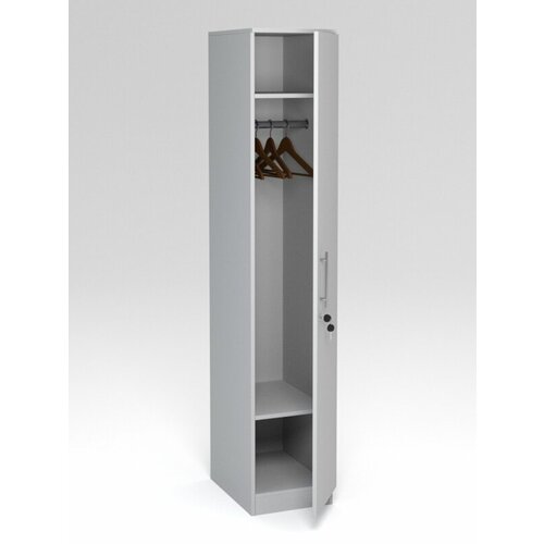Индивидуальный шкаф в раздевалку, Серый 35.5 x 50 x 192 см (ДхШхВ)