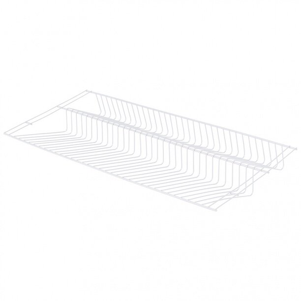 фото Полка сеточная LARVIJ для обуви 2-х ярусная белый 603*404 мм L9442WH
