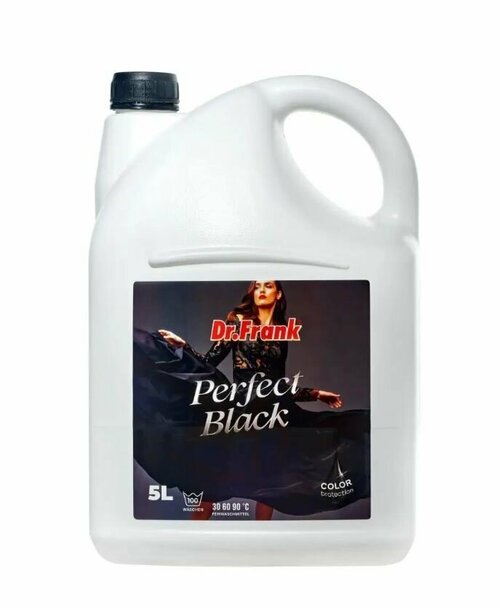 Жидкое средство для стирки Dr.Frank Perfect Black для черного белья, 5 л 100 стирок