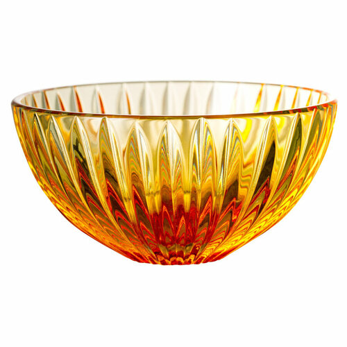 Ваза для стола ГХЗ Каскад 8,5 см, хрусталь, янтарный