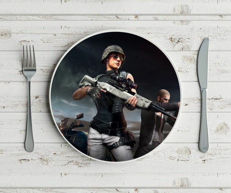 Тарелка PlayerUnknown’s Battlegrounds, PUBG, пубг №15