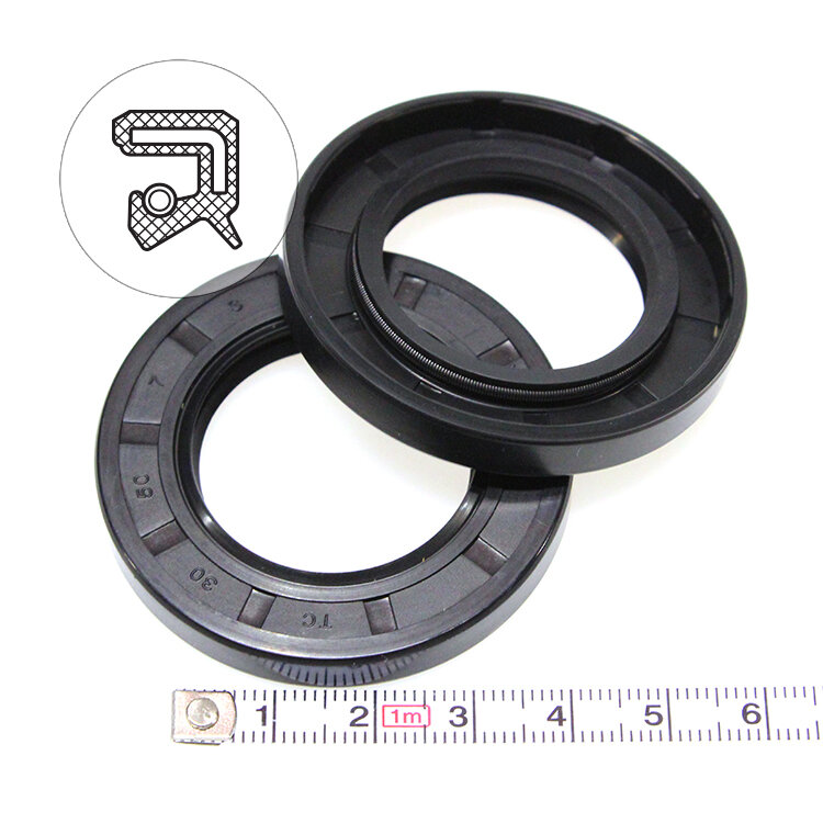 Манжета армированная (Сальник) 30х50х7 (тип 2 / TC) 70NBR