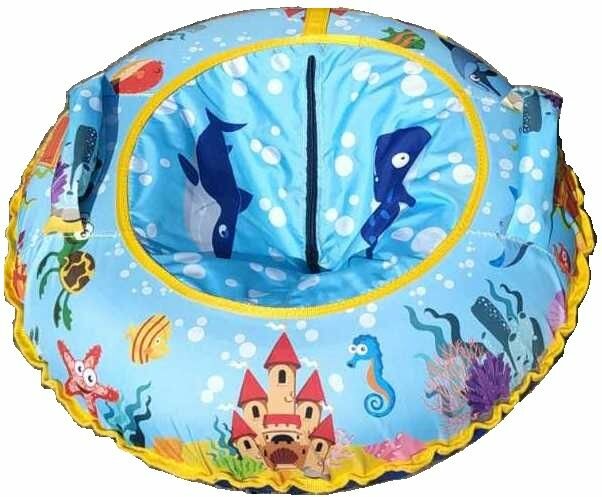 Тюбинг Санки надувные "Ватрушка Море" 100см.