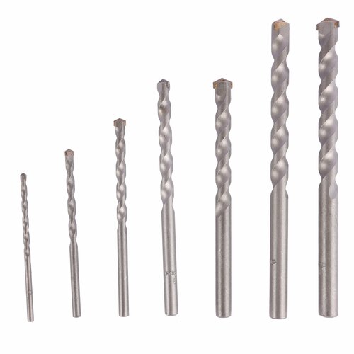 Набор сверл по бетону 7 шт HSS 4-12 мм DERZHI