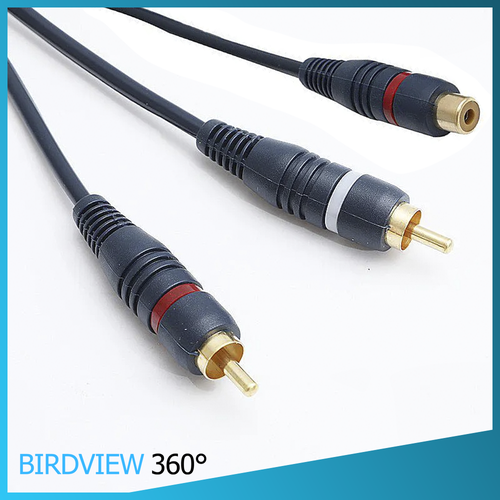 Видео кабель соединительный BIRDVIEW360 RCA 1 мама 2 папы 379₽