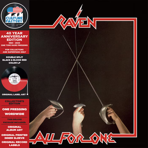Винил 12 (LP), Limited Edition, Coloured Raven Raven All For One (Half Speed) (40th Anniversary) (Limited Edition) (Coloured) (LP) пульт ду one for all urc 4911