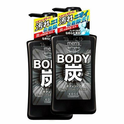 Мужской гель для душа c древесным углем 