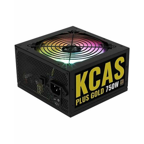 Блок питания Aerocool ATX 750W KCAS PLUS GOLD (KCAS PLUS 750G) блок питания aerocool atx 600w kcas plus 600