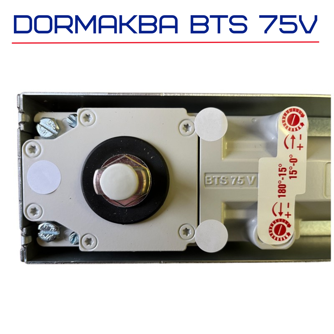 DORMA (dormakaba) BTS 75 V напольный дверной доводчик с фиксацией на 90° (тело доводчика со шпинделем и монтажной ванной без крышки) 61701200