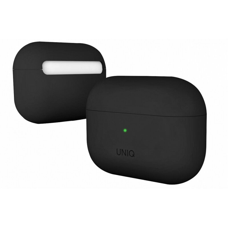 Чехол для AirPods Pro Uniq Lino Liquid Silicone Black