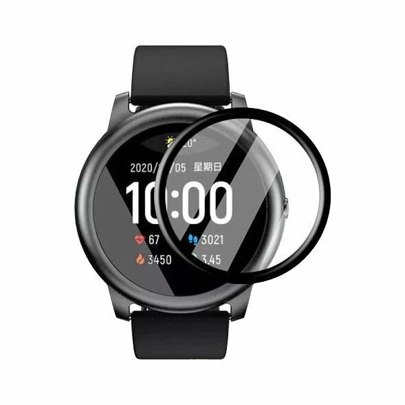 Защитная пленка AG-Ceramics для Haylou Solar Smart Watch LS05 (полное покрытие) черный