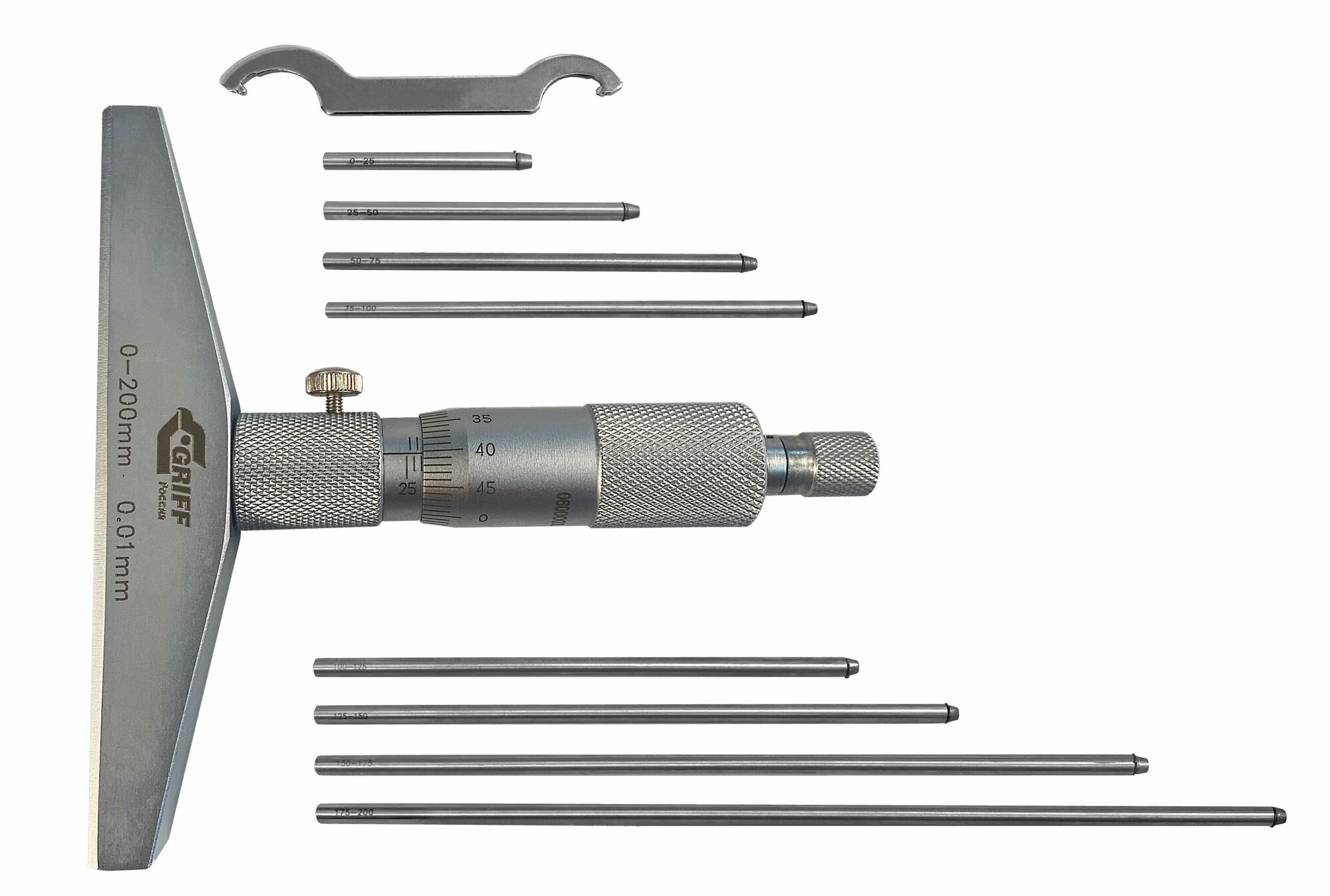 Микрометрический глубиномер GRIFF - фото №1