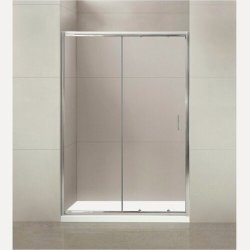 Изображение товара Душевая дверь BelBagno (Бельбагно) UNO-195-BF-1-155-C-Cr хром, стекло прозрачное 5 мм (1950х1550)