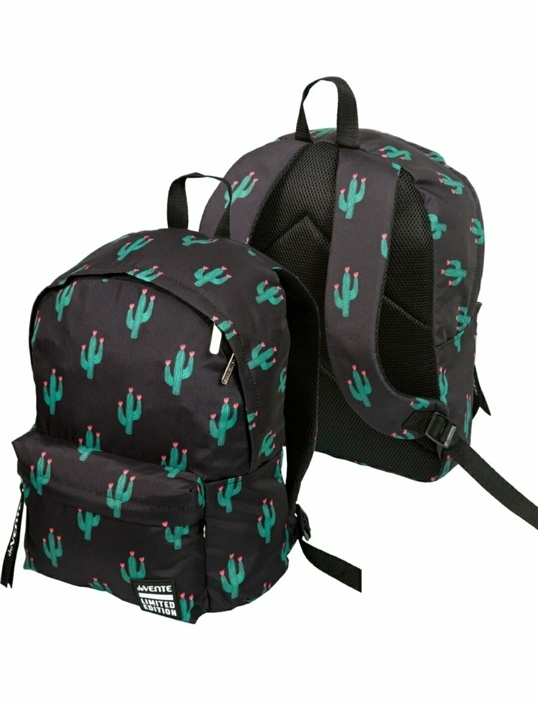 Рюкзак школьный deVente "Limited Edition. Cactus" 40*30*14 см, 1 отделение, эргономичная спинка
