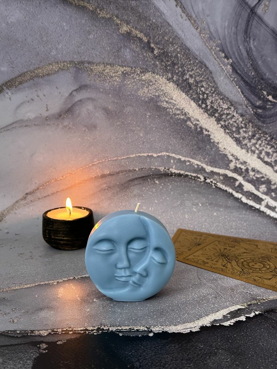 фото Свеча Солнце и Луна