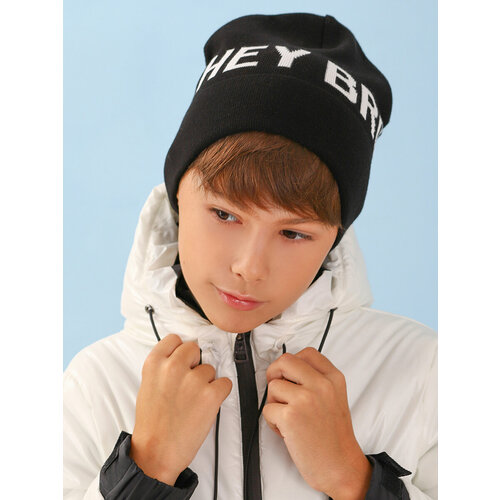 фото Шапка noble people, размер 54-58, черный