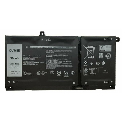 Аккумуляторная батарея для ноутбука Dell Latitude 3510 (JK6Y6) 11.25V 3378mAh