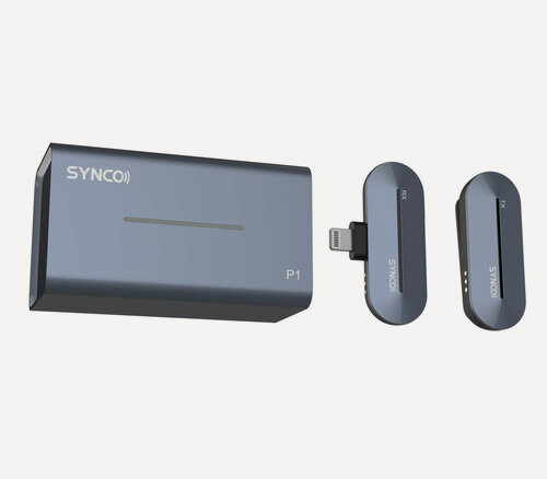 Изображение товара Беспроводная система Synco P1SL, 2.4 ГГц, TX+RX, футляр-зарядка, Lightning, для интервью