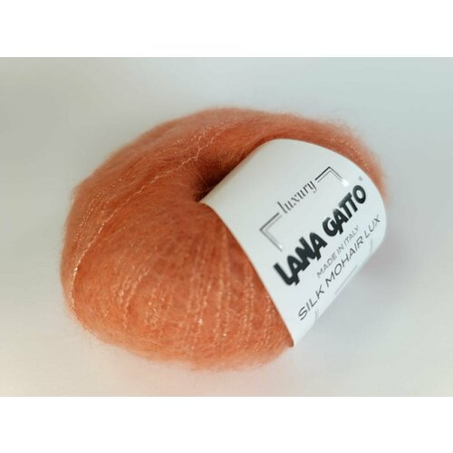 Пряжа Silk Mohair Lana Gatto - цвет 8392 оранжевый