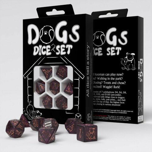Набор кубиков для настольных ролевых игр Q-Workshop DOGS Dice Set: Luna