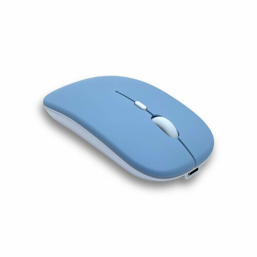 Мышь Run Energy беспроводная бесшумная сине-серый 407₽