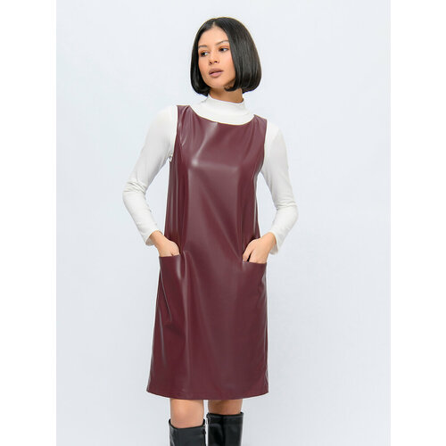 фото Платье 1001dress, размер 46, бордовый