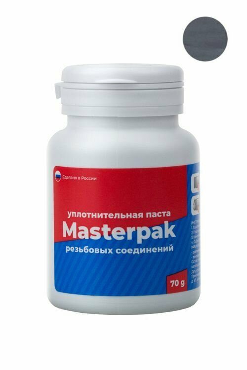 Комплект монтажный Masterpak (паста 70 гр. + лён 14 гр.) уплотнительный для сантехнических трубных соединений