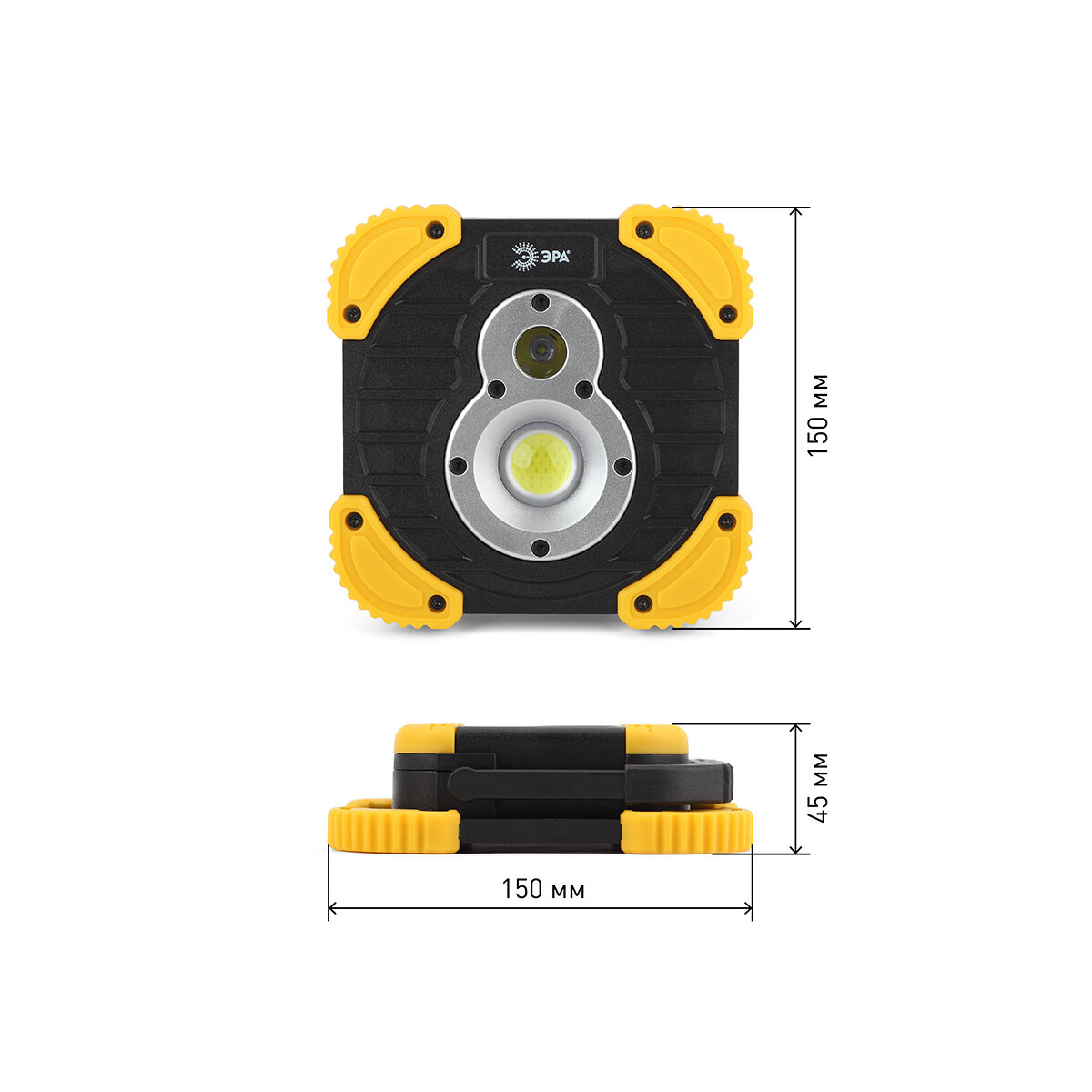 Прожектор ЭРА PA-801, желтый / черный, 10Вт [б0036614] - фото №12