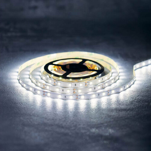 фото Светодиодная лента "smd 2835", 8 мм, ip23, 60 led/m, 12v, цвет: белый (5 м) lamper