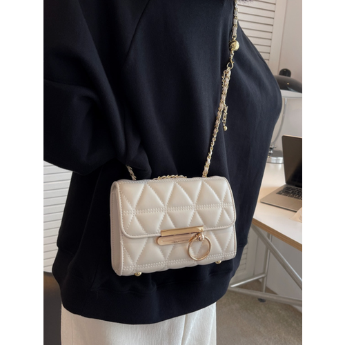 фото Сумка клатч kma0903062, фактура матовая, бархатистая, белый kma style