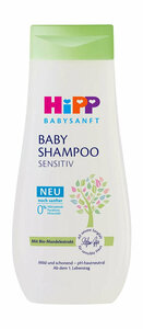 HIPP Шампунь мягкий без слез для чувствительной кожи головы Babysanft детский, 200 мл