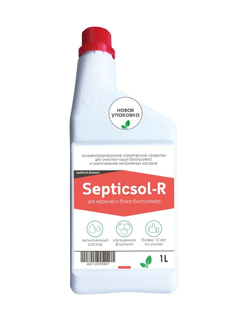 Санитарная жидкость Septicsol R для верхнего бака 1 л - фотография № 1