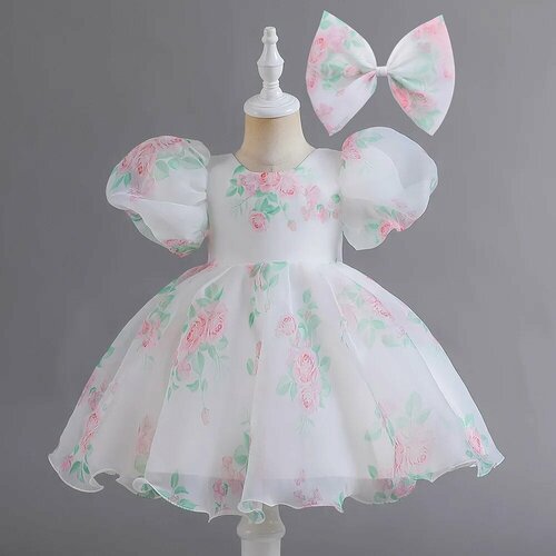 фото Платье, размер 110, розовый, белый max garment