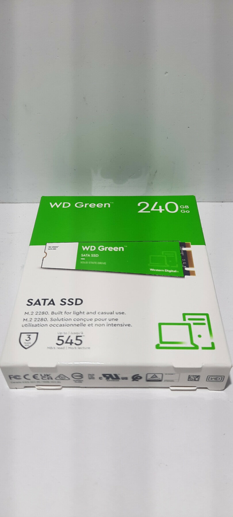 Накопитель SSD WD SATA2.5" 240GB SLC GREEN (WDS240G3G0B) - фото №11