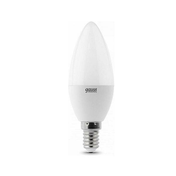 Лампа Gauss Elementary Свеча 6W 450lm 4100K E14 3 лампы в упаковке LED