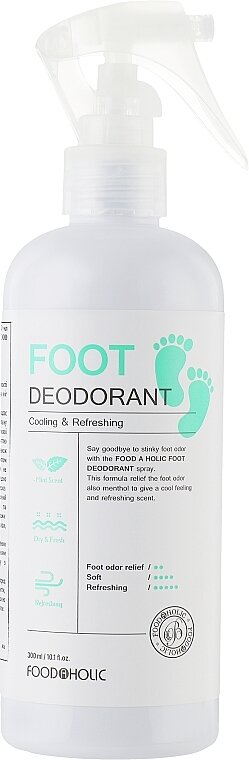 FOODHOLIC FOOT DEODORANT Дезодорант для ног с экстрактом мяты