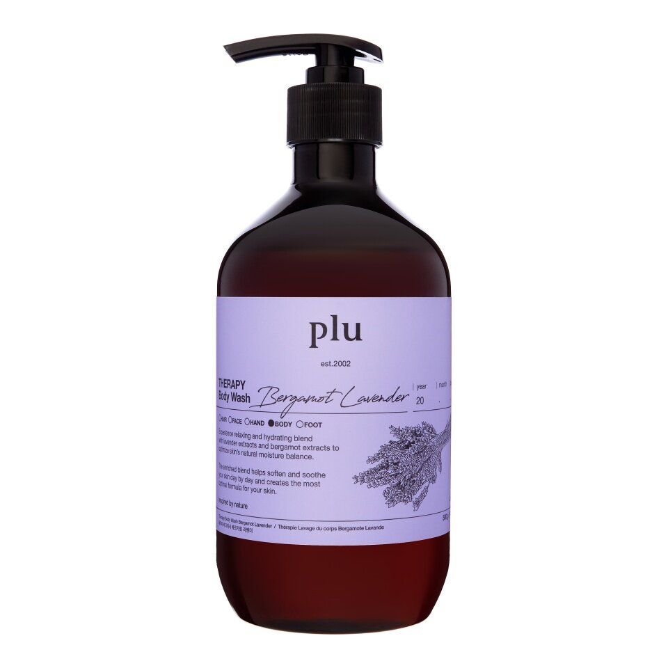 PLU Therapy Body Wash Bergamot Lavender Гель для душа с бергамотом и лавандой 500г