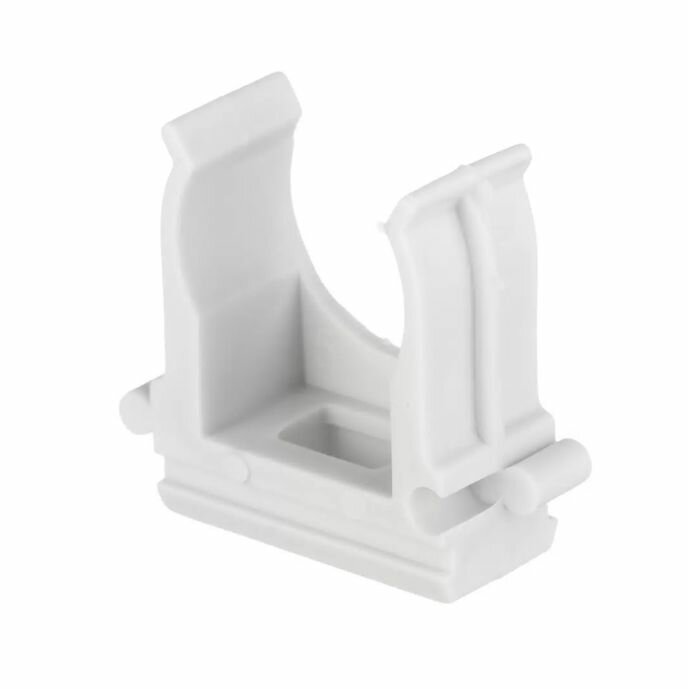 фото Крепеж-клипса для труб 20 мм Greenel серая -100 шт.