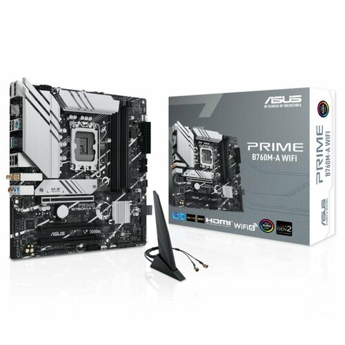 Материнская плата ASUS PRIME B760M-A WIFI LGA1700 B760 Micro ATX 90MB1EL0-M0EAY0 2003000₽
