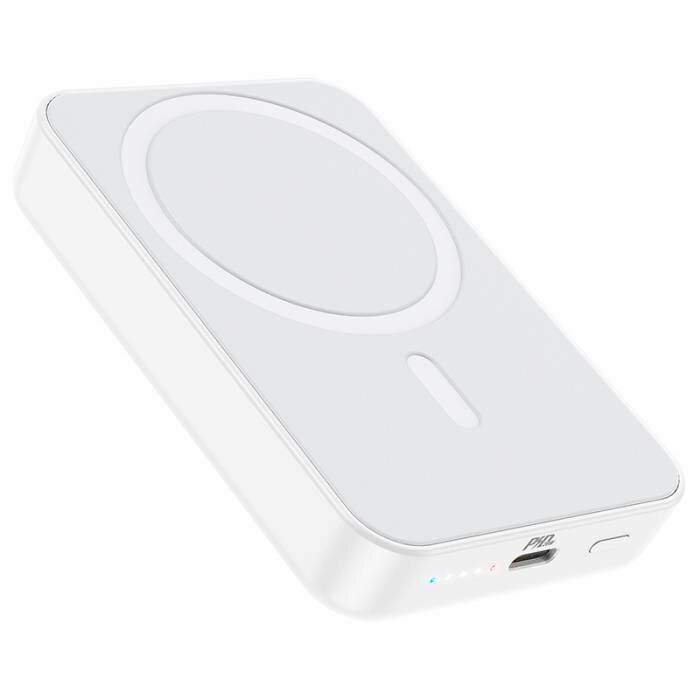 Powerbank с беспроводной зарядкой MagSafe Borofone BJ25 Plus 10000mAh Type-C белый