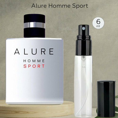 Gratus Parfum Alure Homme Sport духи мужские масляные 6 мл (спрей) + подарок gratus parfum aqua pour homme atlantique духи мужские масляные 15 мл спрей подарок