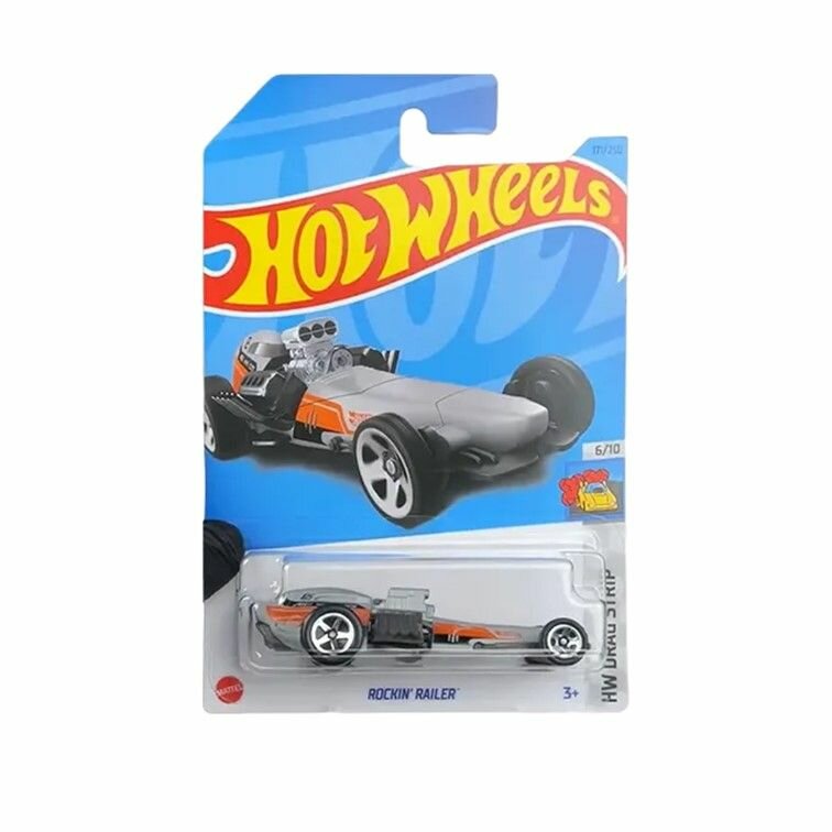 HKK05 Машинка игрушка Hot Wheels металлическая коллекционная Rockin Railer серый