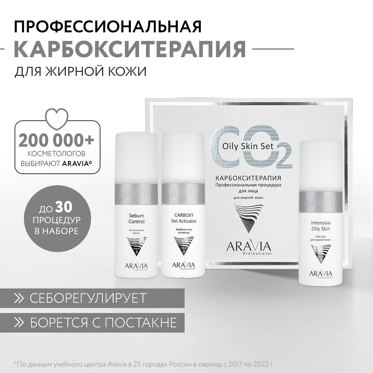 ARAVIA Набор Карбокситерапия CO2 Oily Skin Set для жирной кожи лица