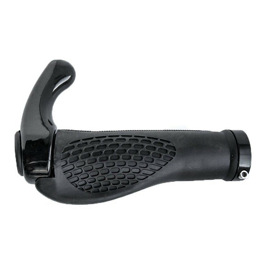 фото Грипсы с рогами, эргономичные с фиксатором Lock-On 135мм, для велосипеда, самоката, скутера