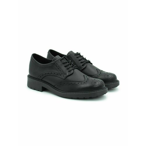 Туфли Clarks, размер 4,5D UK, черный туфли clarks размер 10 5g uk коричневый