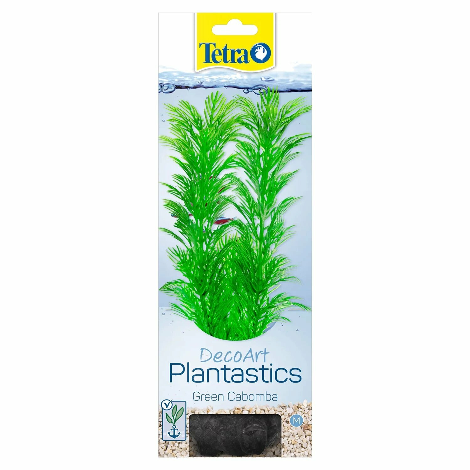 Растение Tetra DecoArt Plantastics Green Cabomba (M) 23 см, с утяжелителем